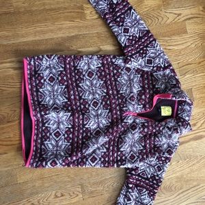 Pink patterned Sherpa